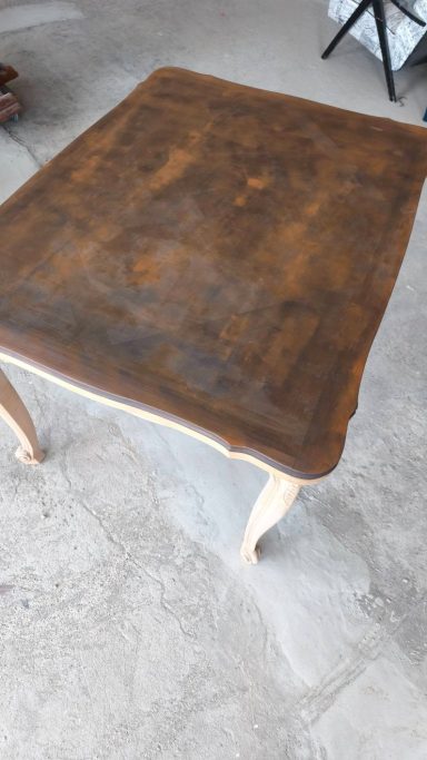 TABLE ROUILLEE table en merisier avec rallonges