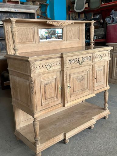 COMMODE PILASTRES meuble sur pillastre avec miroir et marbre