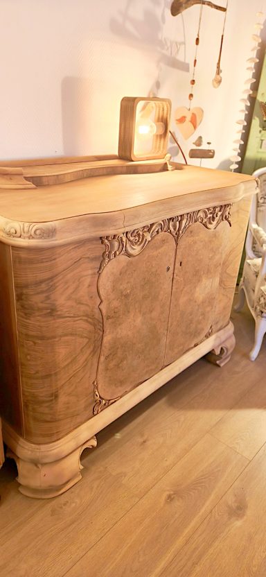 COMMODE RONCE DE NOYER commode en ronce de noyer aérogommée